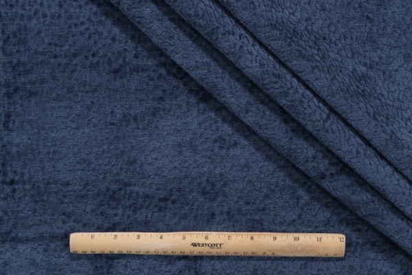 PK Lifestyles Pebblestone Performance Woven Chenille Upholstery Fabric in Lapis 