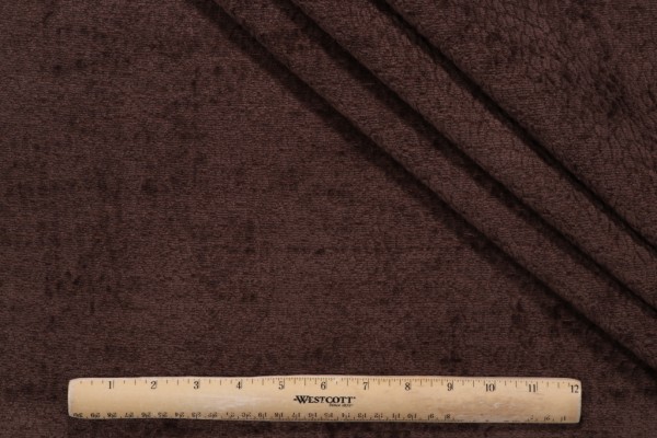 PK Lifestyles Pebblestone Performance Woven Chenille Upholstery Fabric in Chocolate 