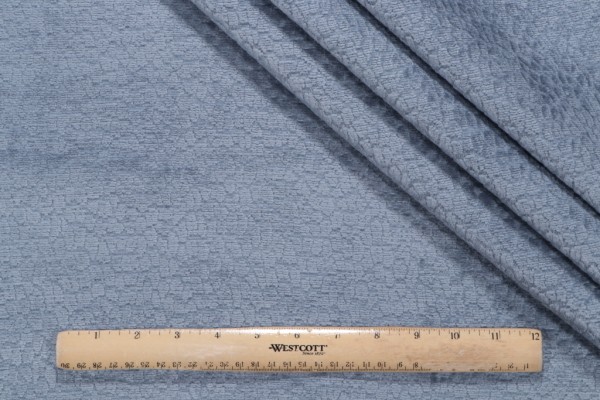 PK Lifestyles Pebblestone Performance Woven Chenille Upholstery Fabric in Bluebell 