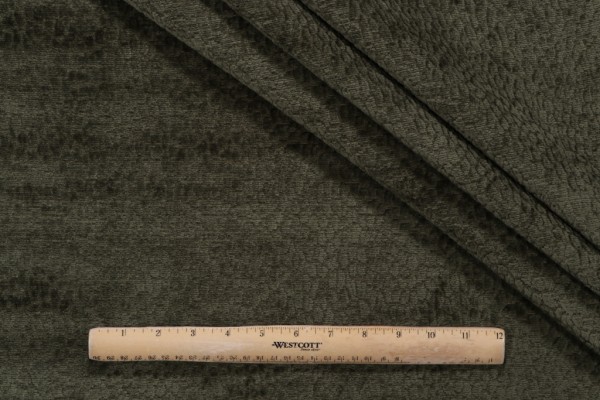PK Lifestyles Pebblestone Performance Woven Chenille Upholstery Fabric in Forest 