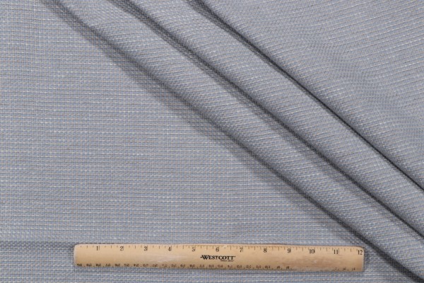 1 Yard Sand Dune Woven Outdoor Fabric in Bay Blue