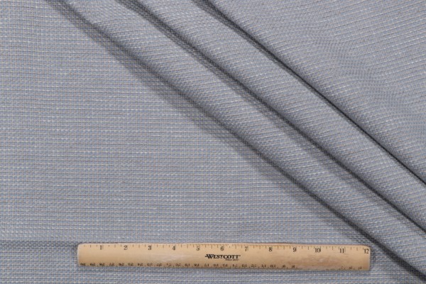 1 Yard Sand Dune Woven Outdoor Fabric in Bay Blue