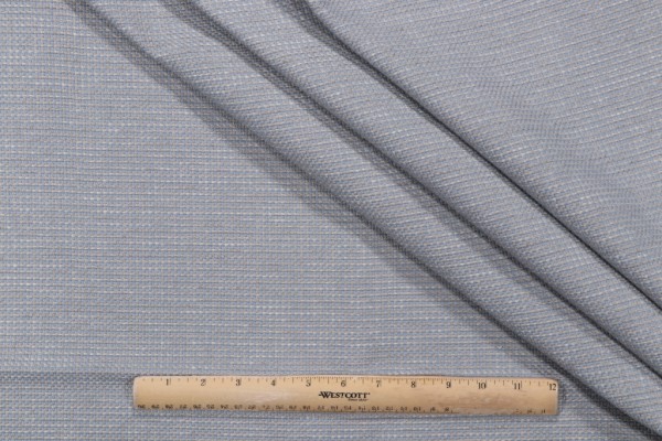 1 Yard Sand Dune Woven Outdoor Fabric in Bay Blue