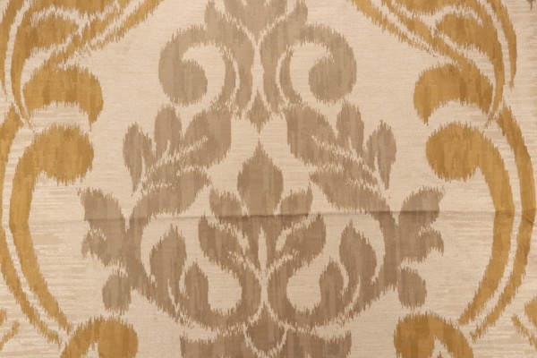 Ansonia Damask Decorator Fabric in Gold