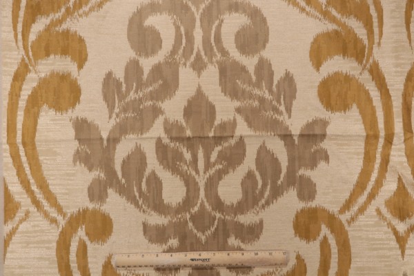 1 Yard Ansonia Damask Decorator Fabric in Gold