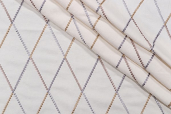 Click for 1.38 Yards Jester Embroidered Drapery Fabric in Mineral Jester Embroidered Drapery Fabric in Mineral