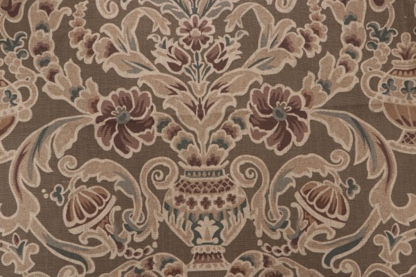 Thibaut Palisades F93826 Printed Drapery Fabric in Taupe