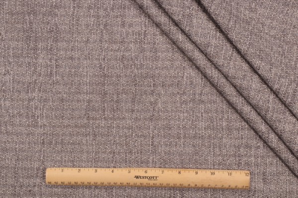 Mill Creek Textured Solid Woven Chenille Upholstery Fabric in Smoke