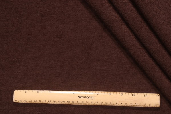 Crypton Solid High Performance Chenille Upholstery Fabric in Brown