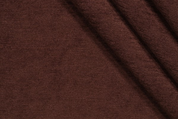 Crypton Solid High Performance Chenille Upholstery Fabric in Brown