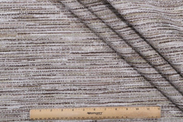 Hamilton Millbury Woven Chenille Upholstery Fabric in Stone