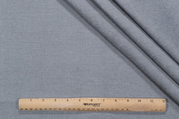 Crypton Villa High Performance Backed Chenille Upholstery Fabric in Blue Haze