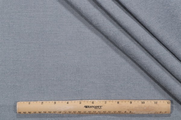 Crypton Villa High Performance Backed Chenille Upholstery Fabric in Blue Haze