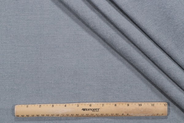 Crypton Villa High Performance Backed Chenille Upholstery Fabric in Blue Haze