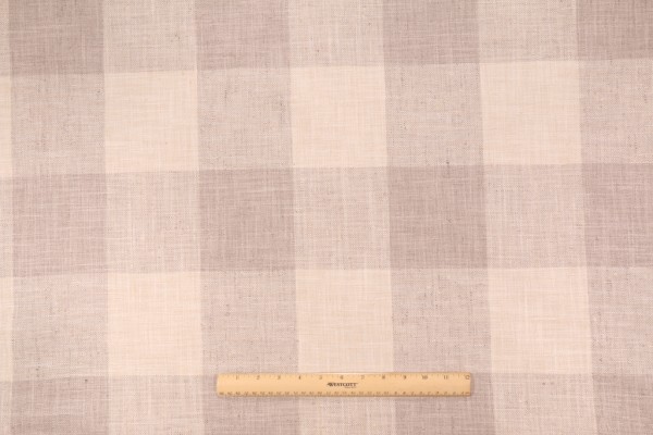 Kaufmann Check Please Woven Upholstery Fabric in Moonstone