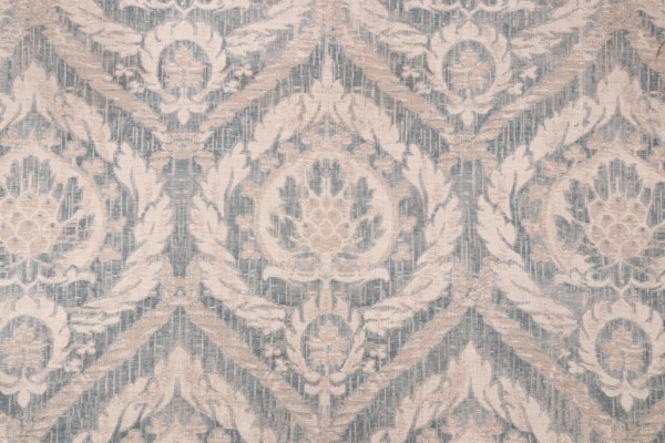 Waverly French Quarter Printed Cotton Drapery Fabric in Mist