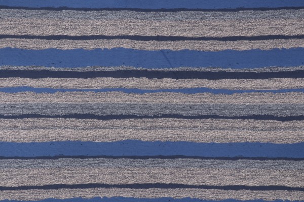 Bella Dura Home Textured Stripe Woven High UV Polyester Outdoor Fabric in Cobalt