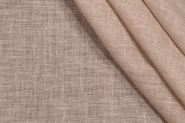 Braemore Dune Sheer Linen Drapery Fabric in Natural