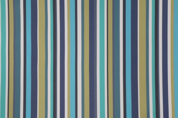 Covington Reef Stripe Woven Outdoor Fabric in 514 Ocean