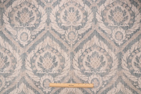 Waverly French Quarter Printed Cotton Drapery Fabric in Mist