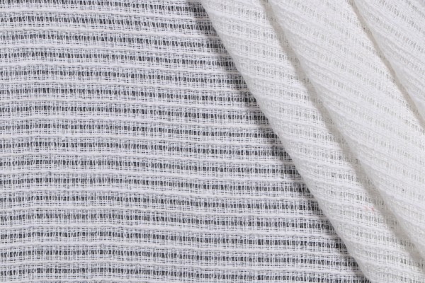 Lino Textiles Sanibel Sheer Drapery Fabric in Ivory