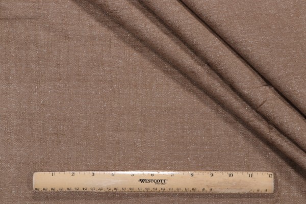 Sahar Woven Chenille Upholstery Fabric in Khaki