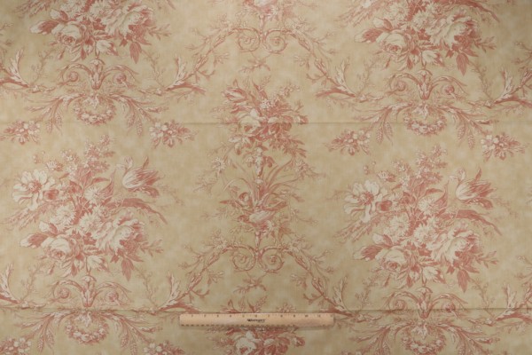 Portfolio Textiles Queensway Printed Cotton Drapery Fabric in Amber for Kravet CLOSEOUT