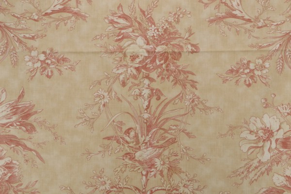 Portfolio Textiles Queensway Printed Cotton Drapery Fabric in Amber for Kravet CLOSEOUT