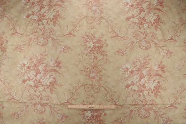 Portfolio Textiles Queensway Printed Cotton Drapery Fabric in Amber for Kravet CLOSEOUT