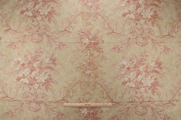 Portfolio Textiles Queensway Printed Cotton Drapery Fabric in Amber for Kravet CLOSEOUT