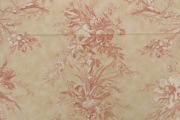 Portfolio Textiles Queensway Printed Cotton Drapery Fabric in Amber for Kravet CLOSEOUT