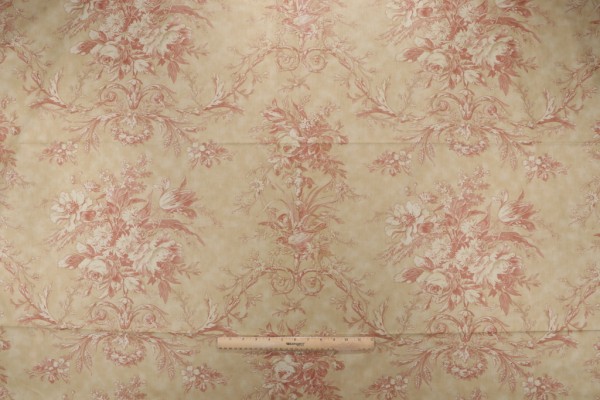 Portfolio Textiles Queensway Printed Cotton Drapery Fabric in Amber for Kravet CLOSEOUT
