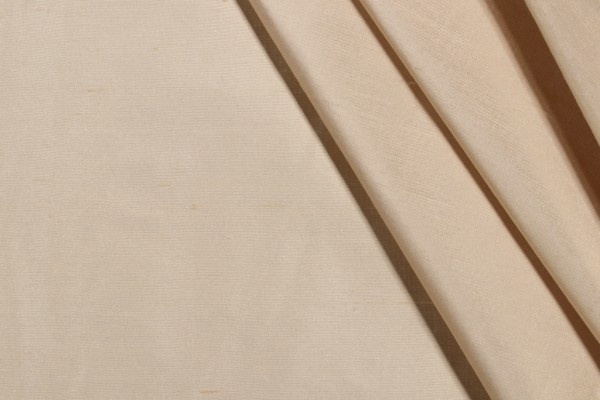 Tikka Woven Backed Silk Decorator Fabric in Champagne