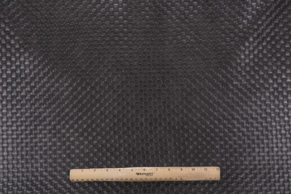 Sample of City Block Vinyl Upholstery Fabric in Iron 