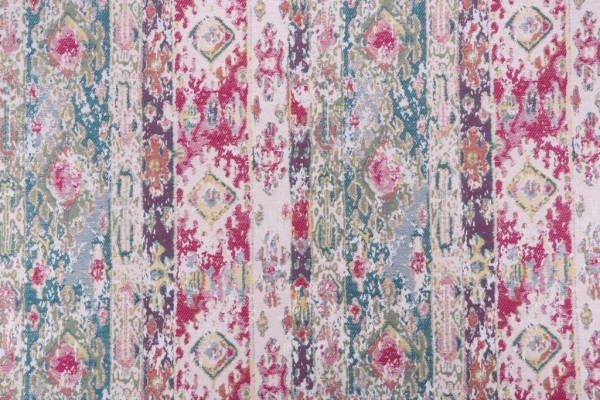 Juniper Tapestry Upholstery Fabric in Multi Pink 