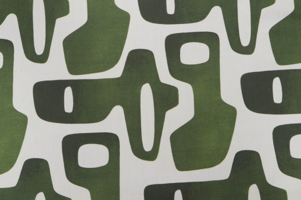 Hamilton Pop Top Printed Cotton Drapery Fabric in Pine 