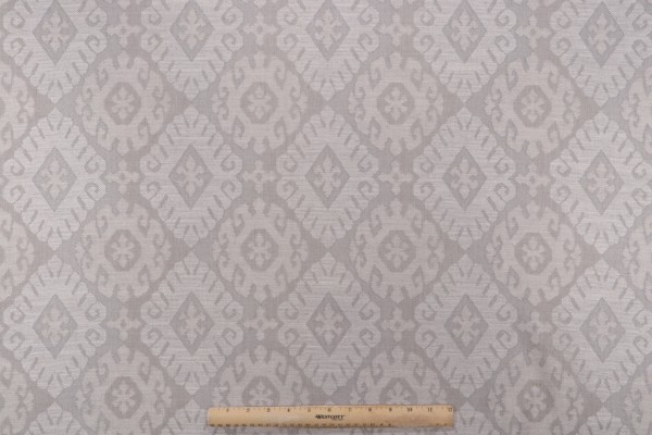 Rendezvous Damask Decorator Fabric in Grey