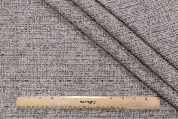 Jeffrey Texture Woven Chenille Upholstery Fabric in Cosmic Latte