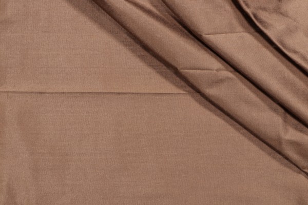Solid Woven Silk Decorator Fabric in Saddle