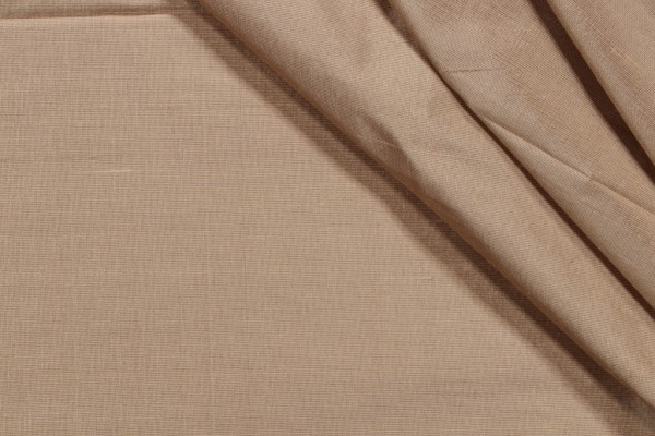 Solid Woven Silk Decorator Fabric in Sandstone
