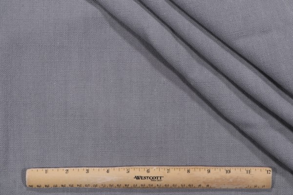 Solid Woven Upholstery Fabric in Steel