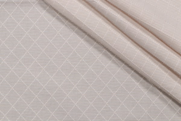 1 Yard Trellis Woven Decorator Fabric in Linen