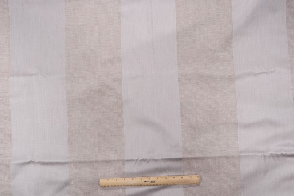 Stripe Woven Decorator Fabric in Dove