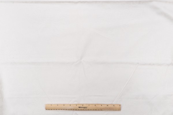 Eleanor Woven Jacquard Drapery Fabric in Winter White