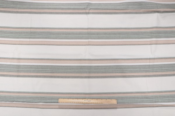 Stripe Woven Upholstery Fabric in Spa