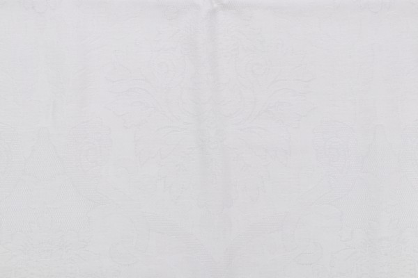 Eleanor Woven Jacquard Drapery Fabric in Winter White