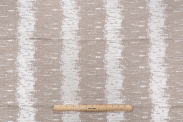 Nola Stripe Woven Upholstery Fabric in Pumice