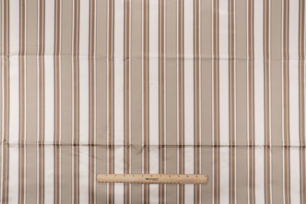 Hume Stripe Woven Decorator Fabric in Pumice