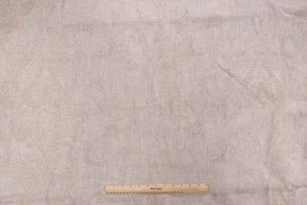 Wilhelm Woven Chenille Damask Upholstery Fabric in Mica