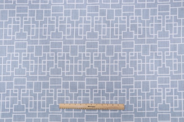 Barbara Berry Gateway Printed Linen Drapery Fabric in Robin for Kravet CLOSEOUT